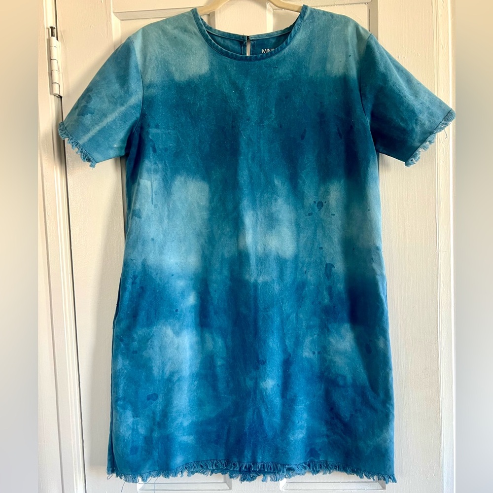 Organic cotton dress indigo dye | Oaxaca